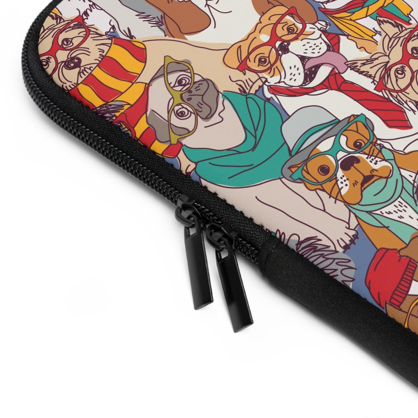 Hipster Dogs Fashion Laptop Sleeve (Sizes 7”, 10”, 13”, 15”, 17”) - THE LITTLE BIG TREE