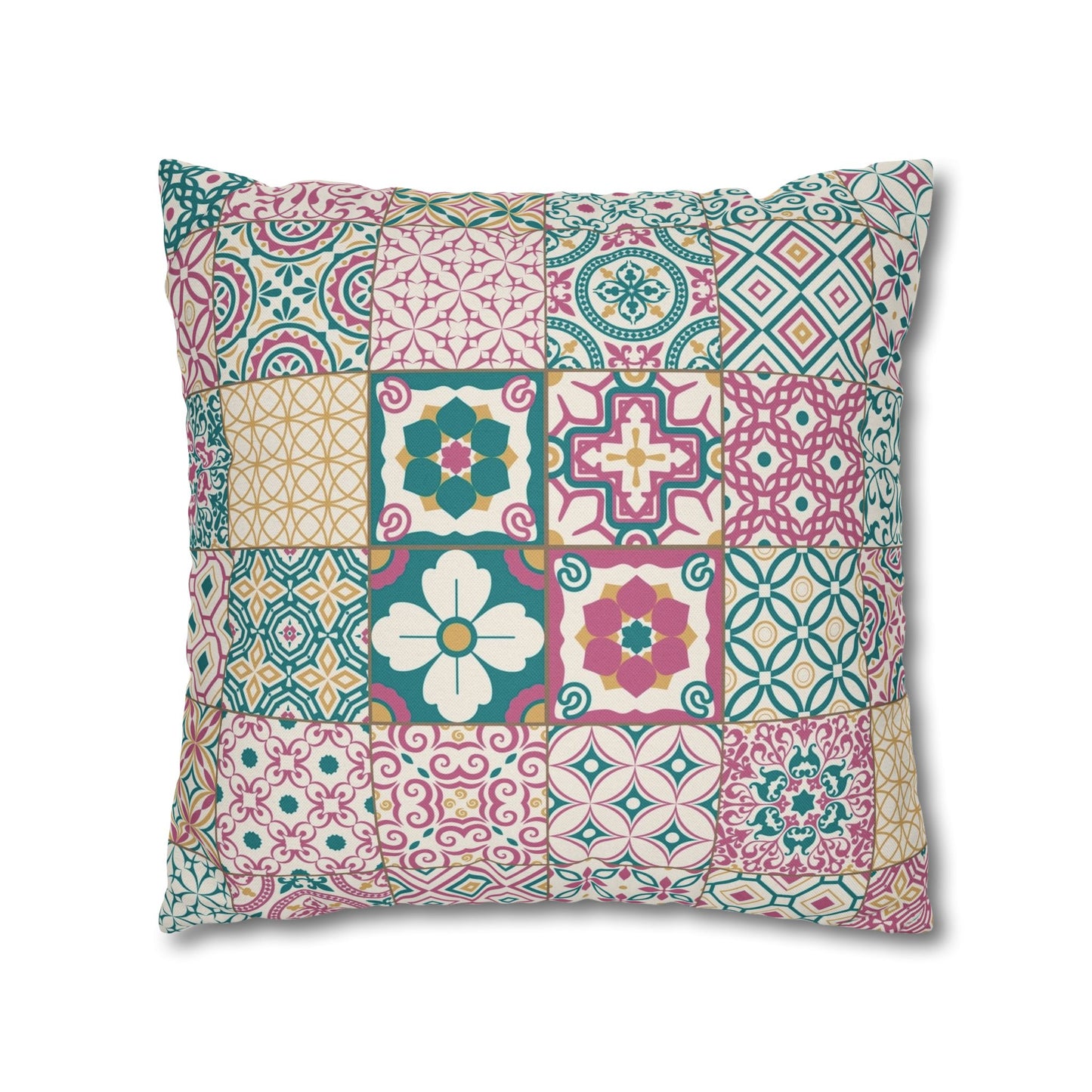 Singapore Heritage Peranakan "Sayang" Spun Polyester Square Cushion Cover Pillow Case - THE LITTLE BIG TREE