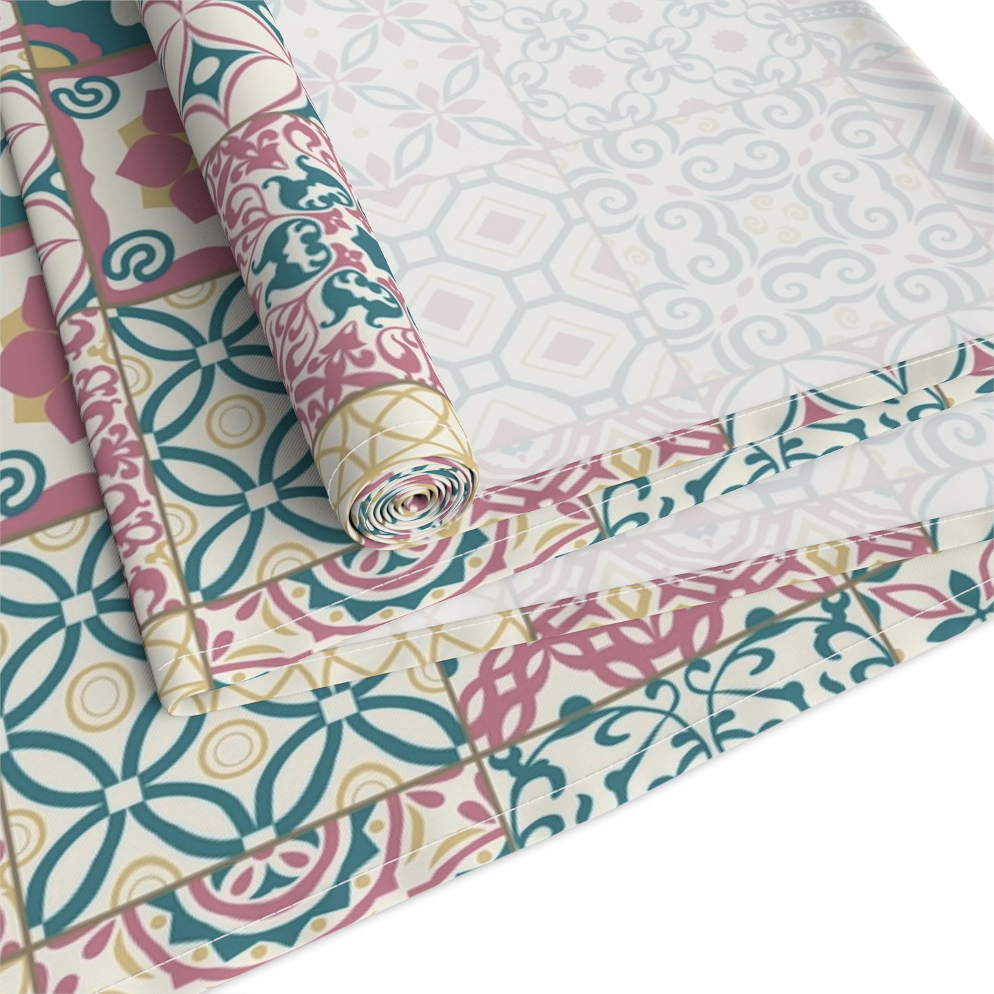 Singapore Heritage Peranakan "Sayang" Table Runner (Cotton Twill/ Polyester) - THE LITTLE BIG TREE