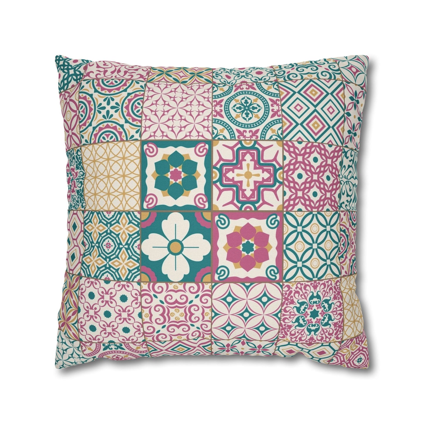 Singapore Heritage Peranakan "Sayang" Spun Polyester Square Cushion Cover Pillow Case - THE LITTLE BIG TREE