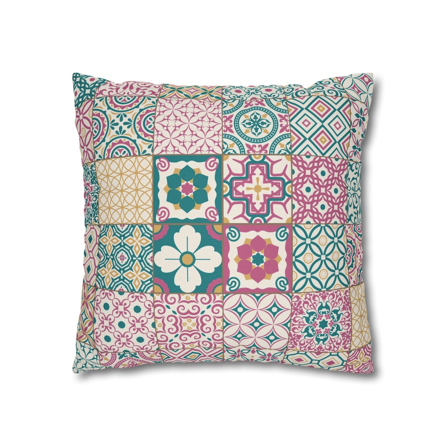 Singapore Heritage Peranakan "Sayang" Spun Polyester Square Cushion Cover Pillow Case - THE LITTLE BIG TREE