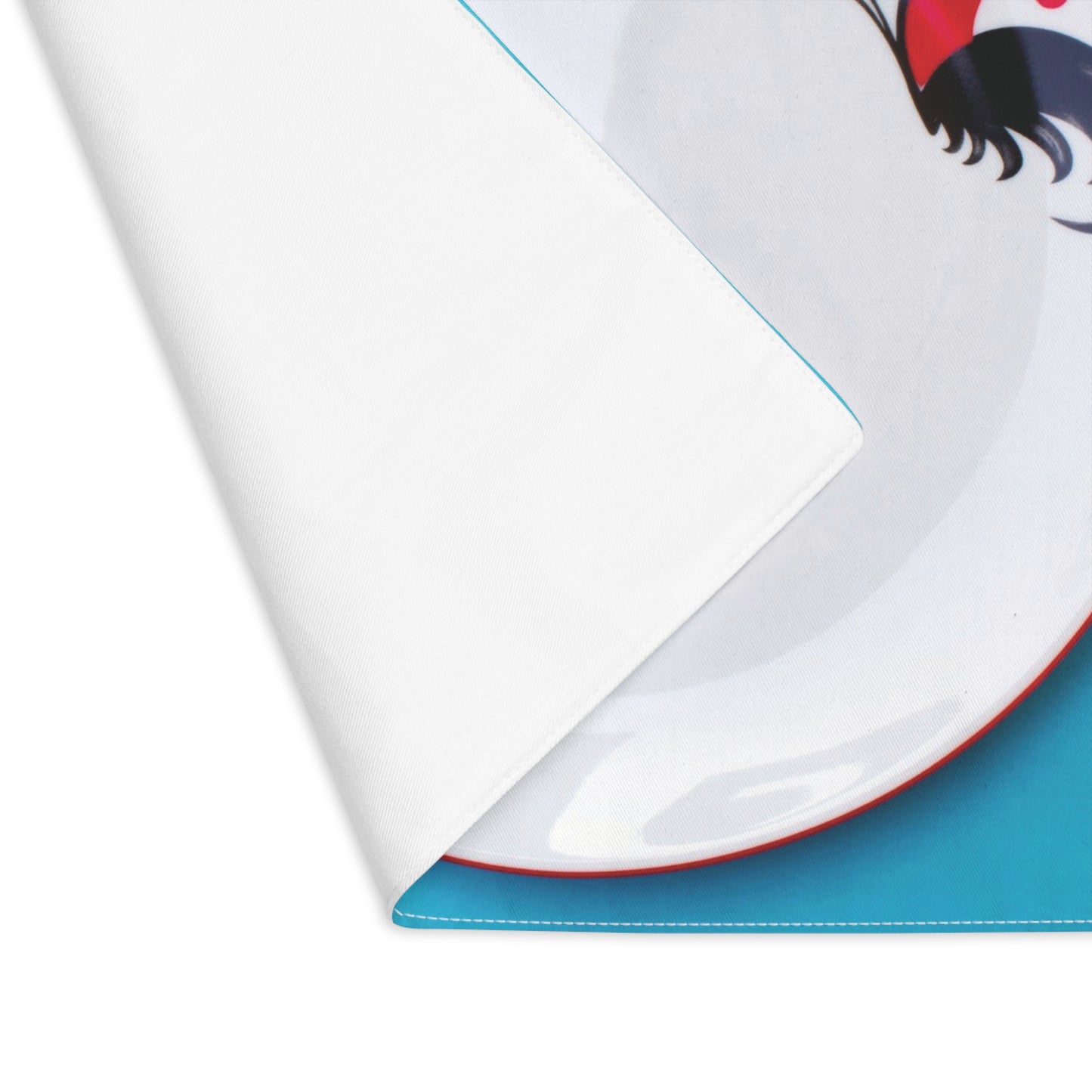 Rooster Ceramic Plate Placemat - THE LITTLE BIG TREE
