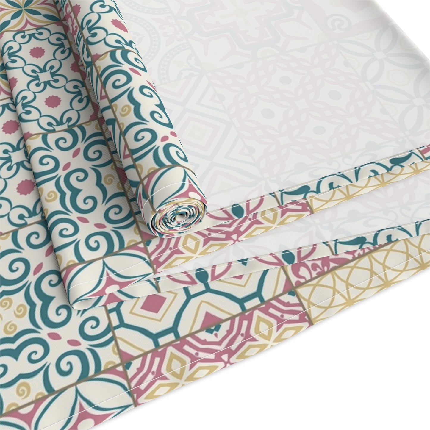 Singapore Heritage Peranakan "Sayang" Table Runner (Cotton Twill/ Polyester) - THE LITTLE BIG TREE