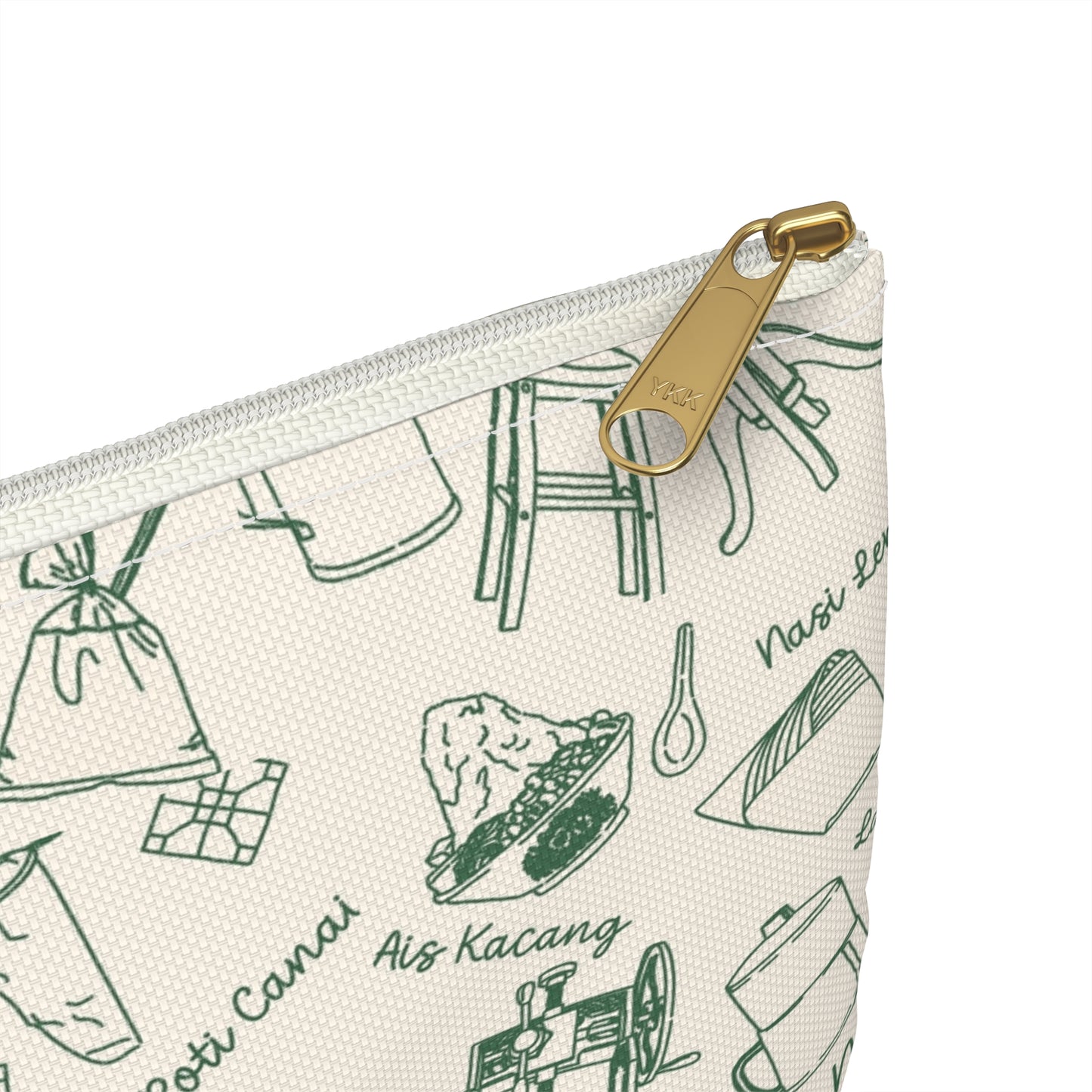 Singapore Heritage Nanyang Coffeeshop Doodles Accessory Pouch