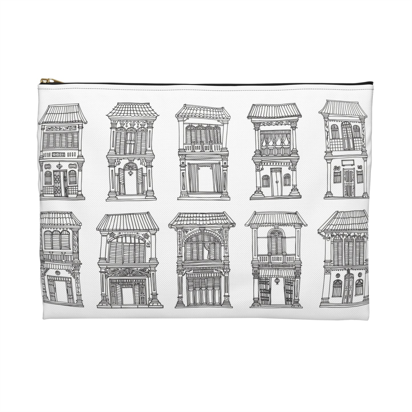 Singapore Heritage Peranakan Houses Accessory Pouch