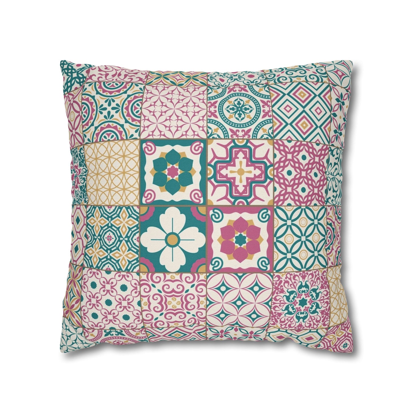 Singapore Heritage Peranakan "Sayang" Spun Polyester Square Cushion Cover Pillow Case - THE LITTLE BIG TREE