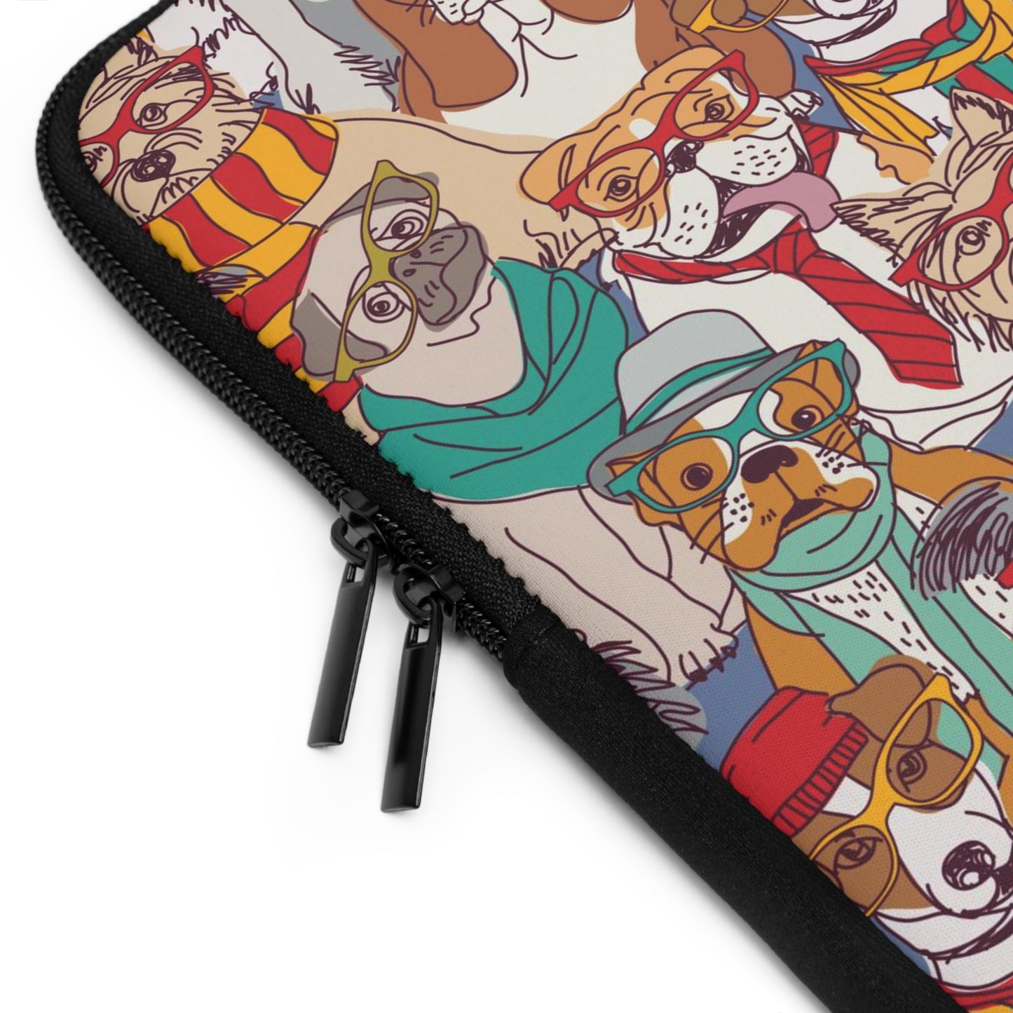 Hipster Dogs Fashion Laptop Sleeve (Sizes 7”, 10”, 13”, 15”, 17”) - THE LITTLE BIG TREE
