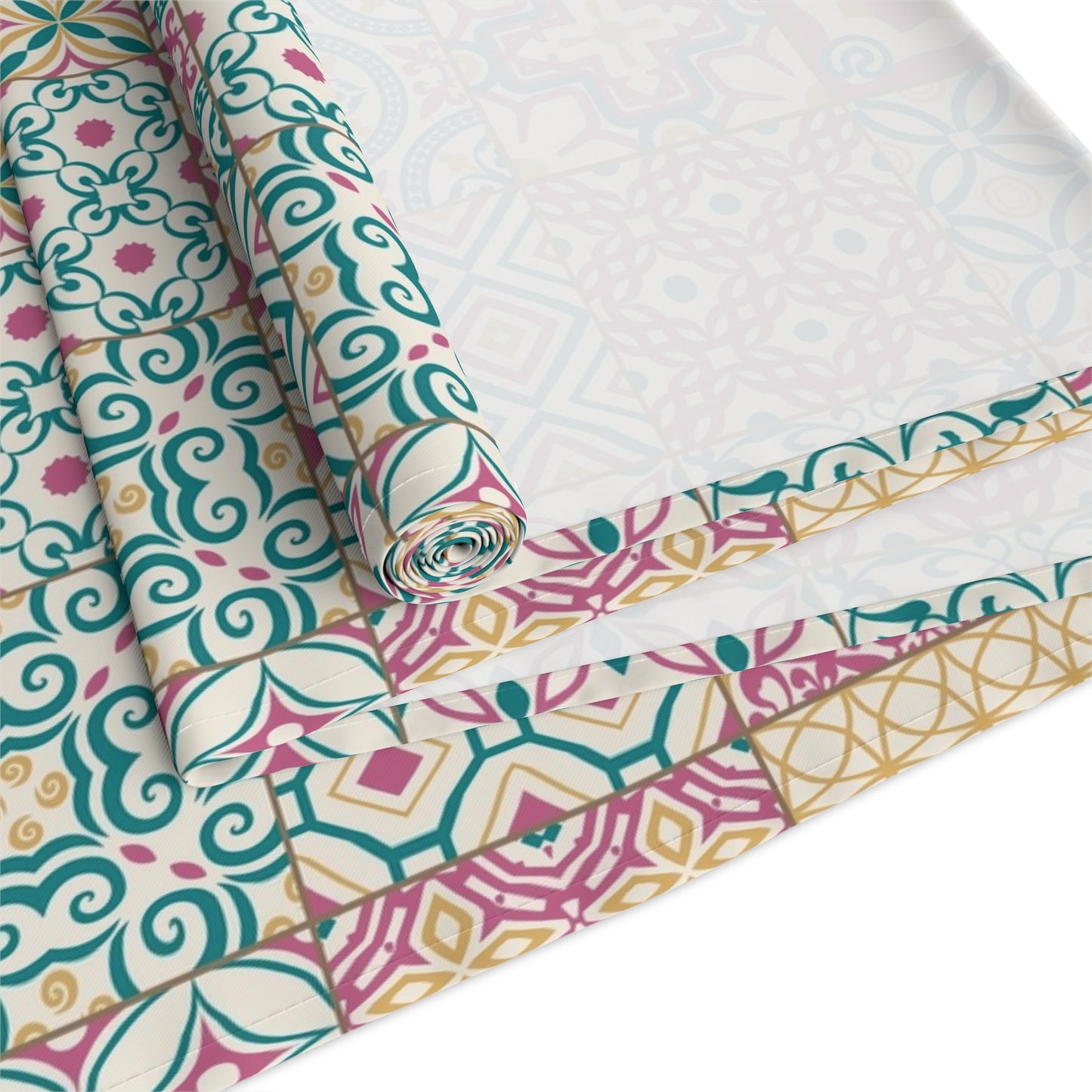 Singapore Heritage Peranakan "Sayang" Table Runner (Cotton Twill/ Polyester) - THE LITTLE BIG TREE