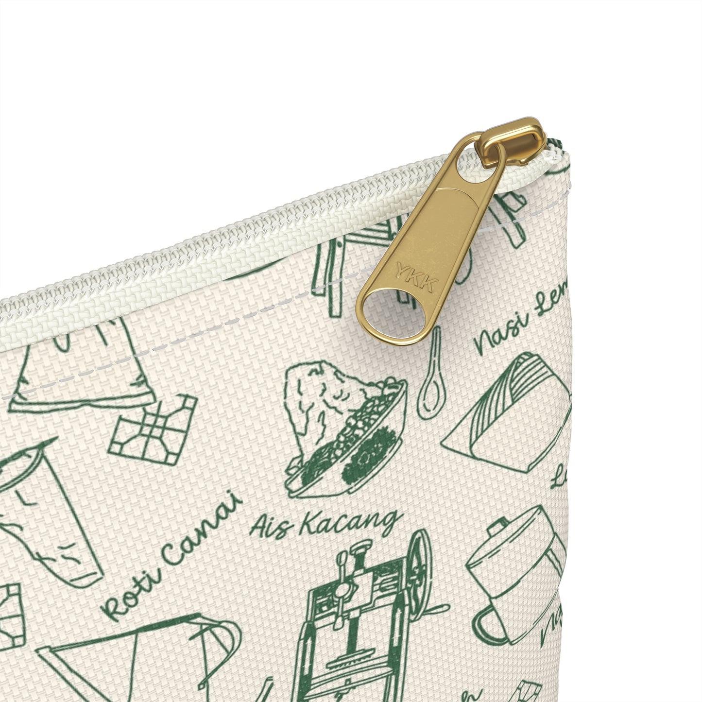 Singapore Heritage Nanyang Coffeeshop Doodles Accessory Pouch