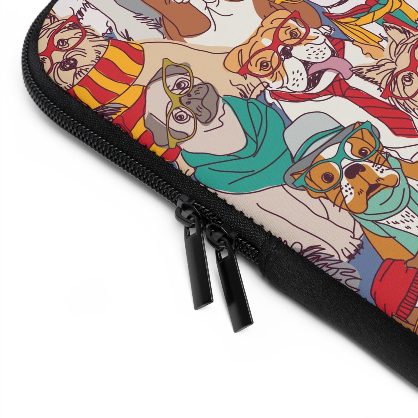 Hipster Dogs Fashion Laptop Sleeve (Sizes 7”, 10”, 13”, 15”, 17”) - THE LITTLE BIG TREE