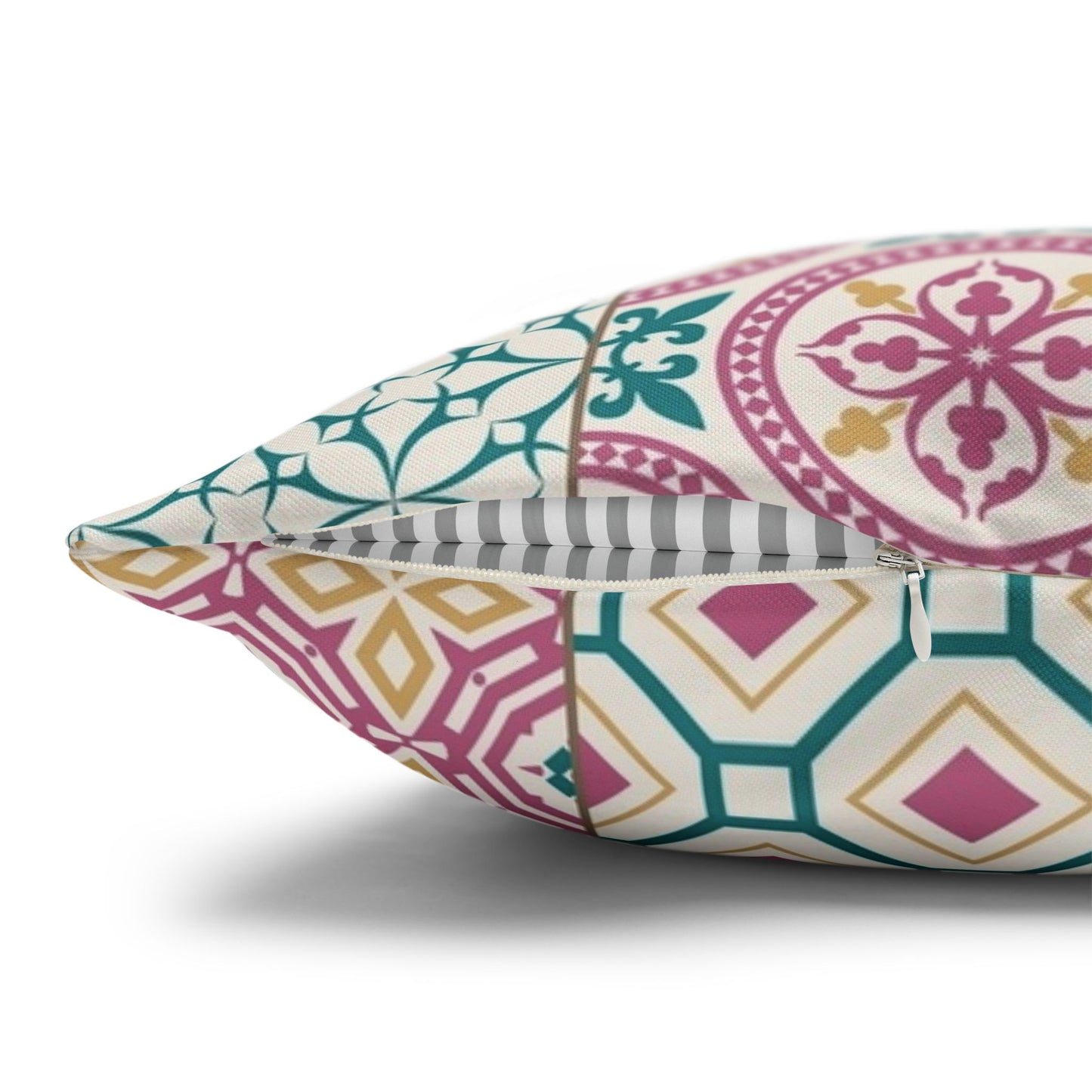 Singapore Heritage Peranakan "Sayang" Spun Polyester Square Cushion Cover Pillow Case - THE LITTLE BIG TREE