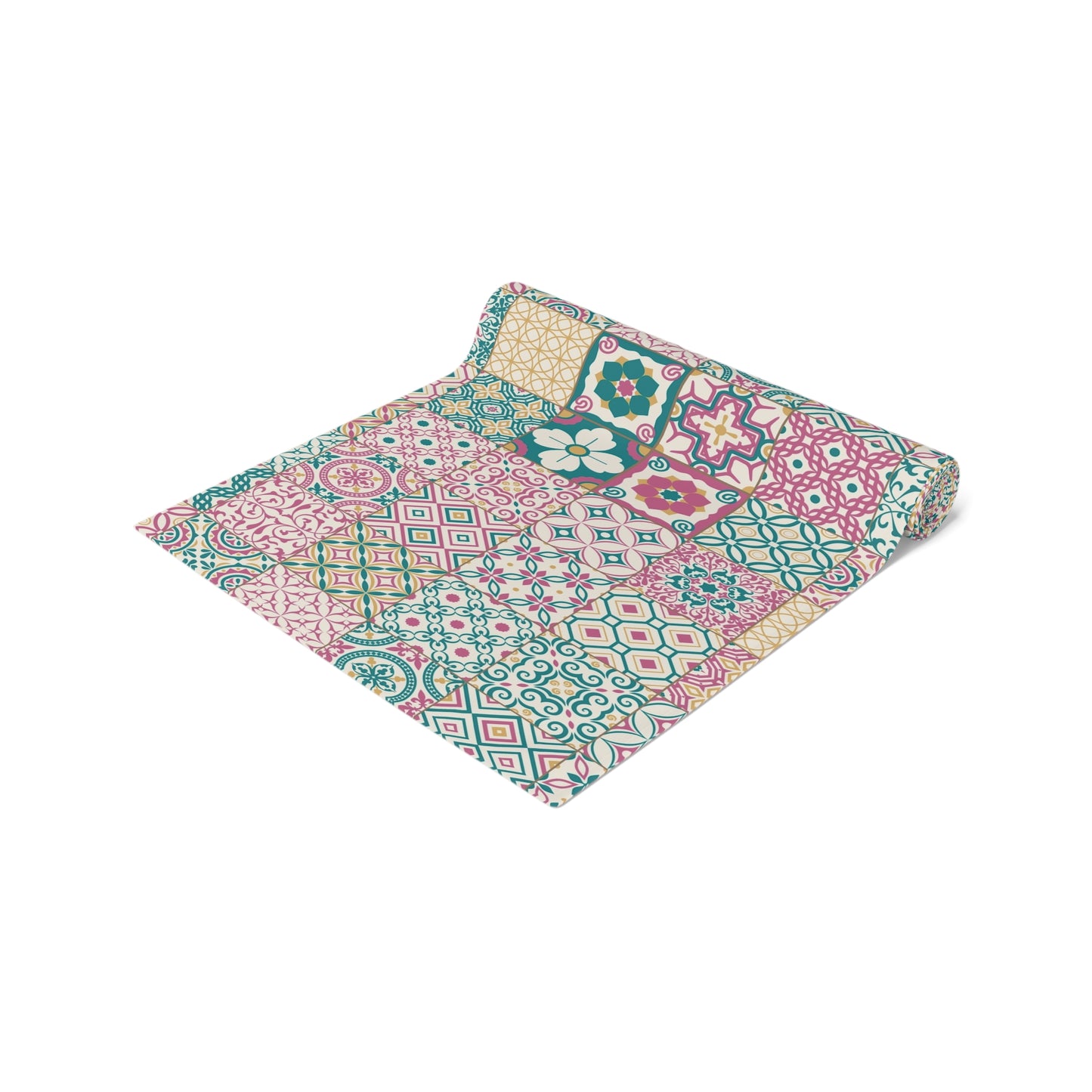 Singapore Heritage Peranakan "Sayang" Table Runner (Cotton Twill/ Polyester) - THE LITTLE BIG TREE