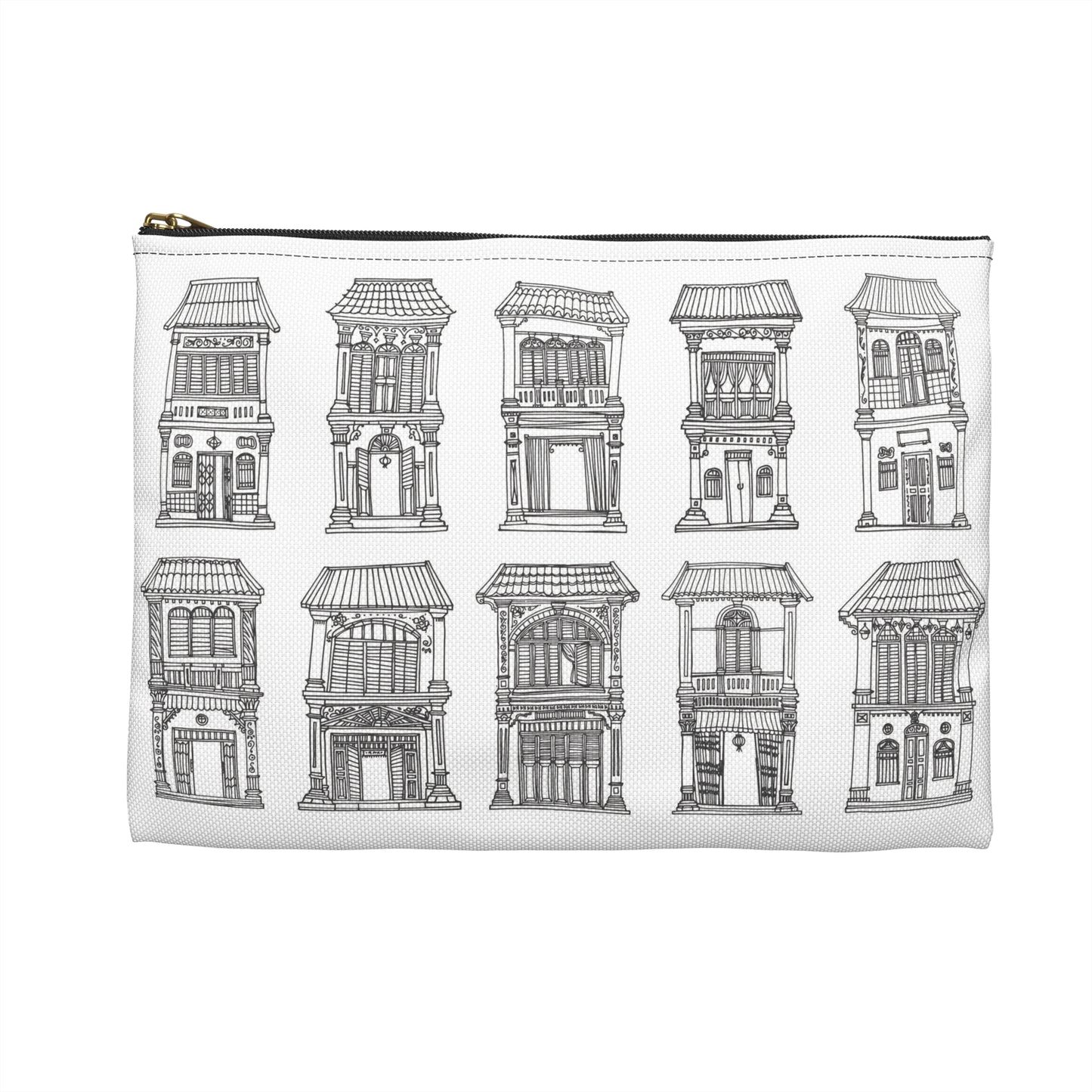 Singapore Heritage Peranakan Houses Accessory Pouch