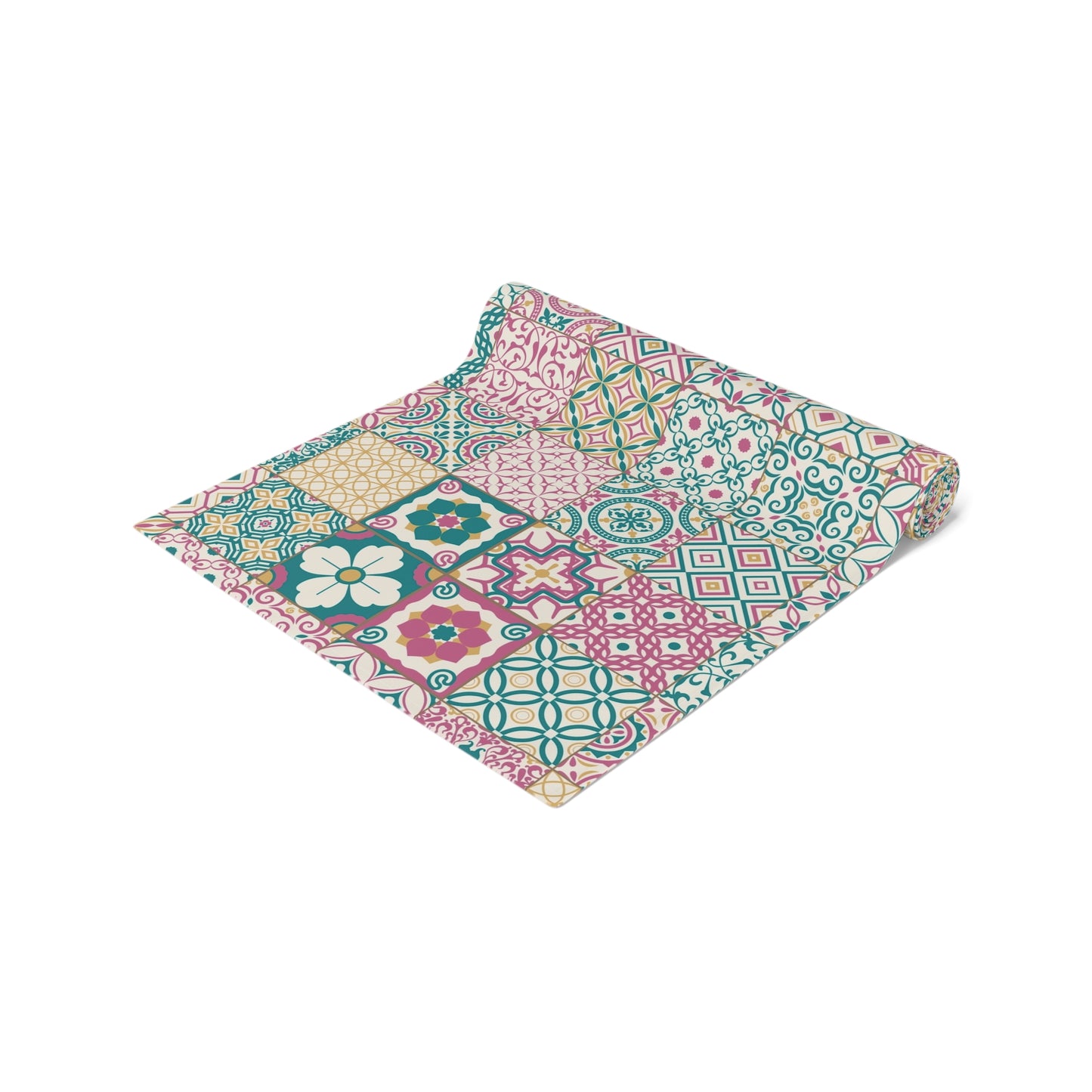 Singapore Heritage Peranakan "Sayang" Table Runner (Cotton Twill/ Polyester) - THE LITTLE BIG TREE