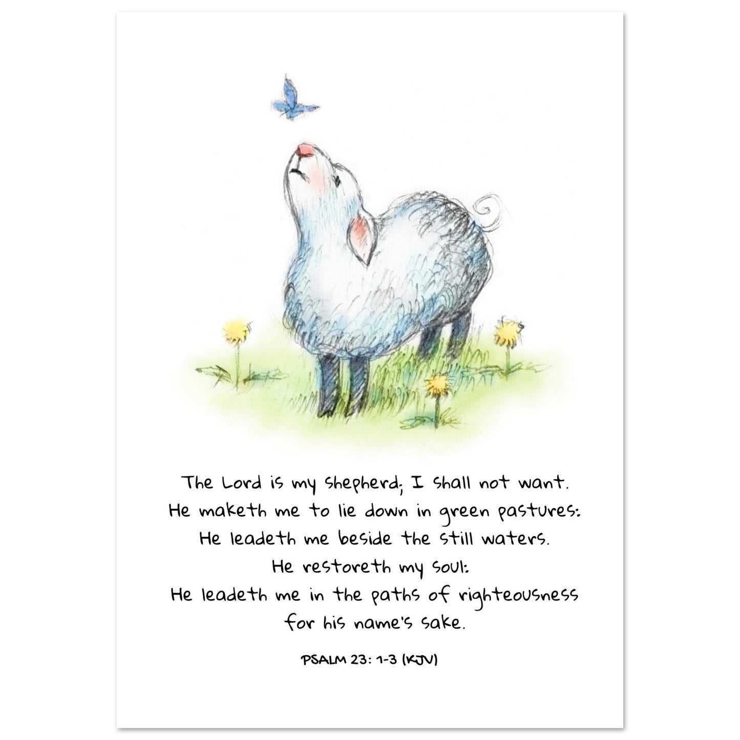 The Lord Is My Shepherd - Poster - THE LITTLE BIG TREE