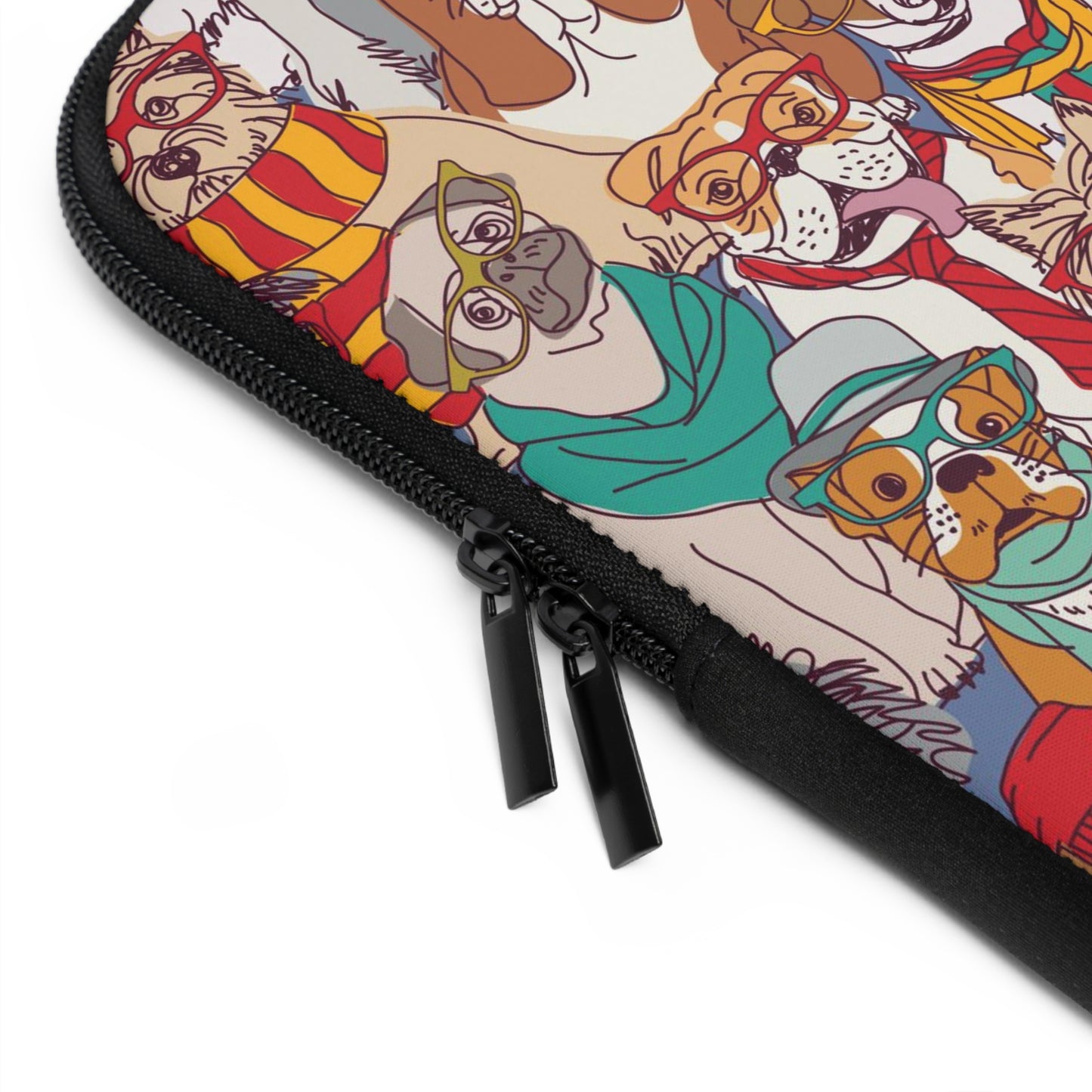 Hipster Dogs Fashion Laptop Sleeve (Sizes 7”, 10”, 13”, 15”, 17”) - THE LITTLE BIG TREE