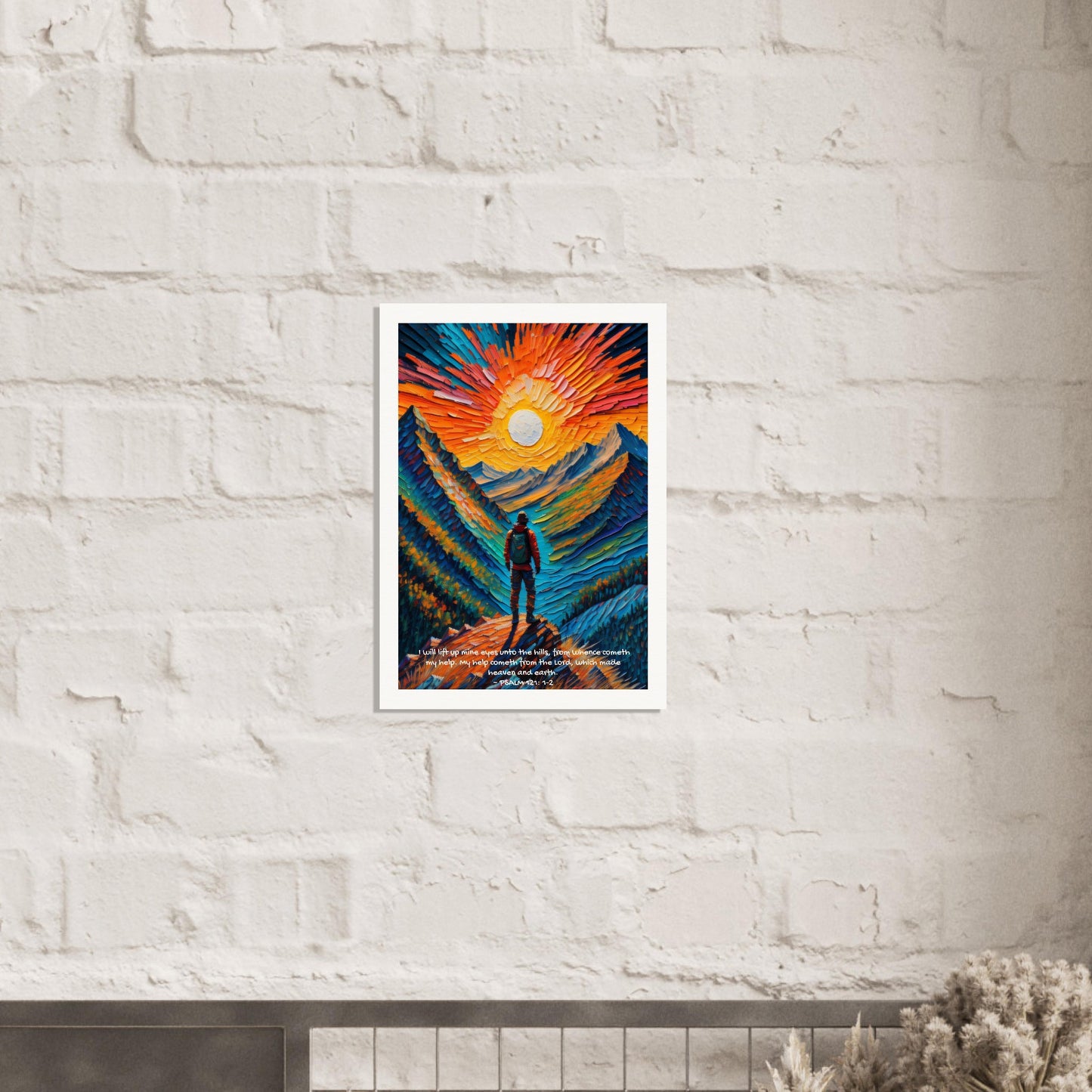My Help Comes From The Lord (Psalm 121: 1-2) Matte Poster - THE LITTLE BIG TREE