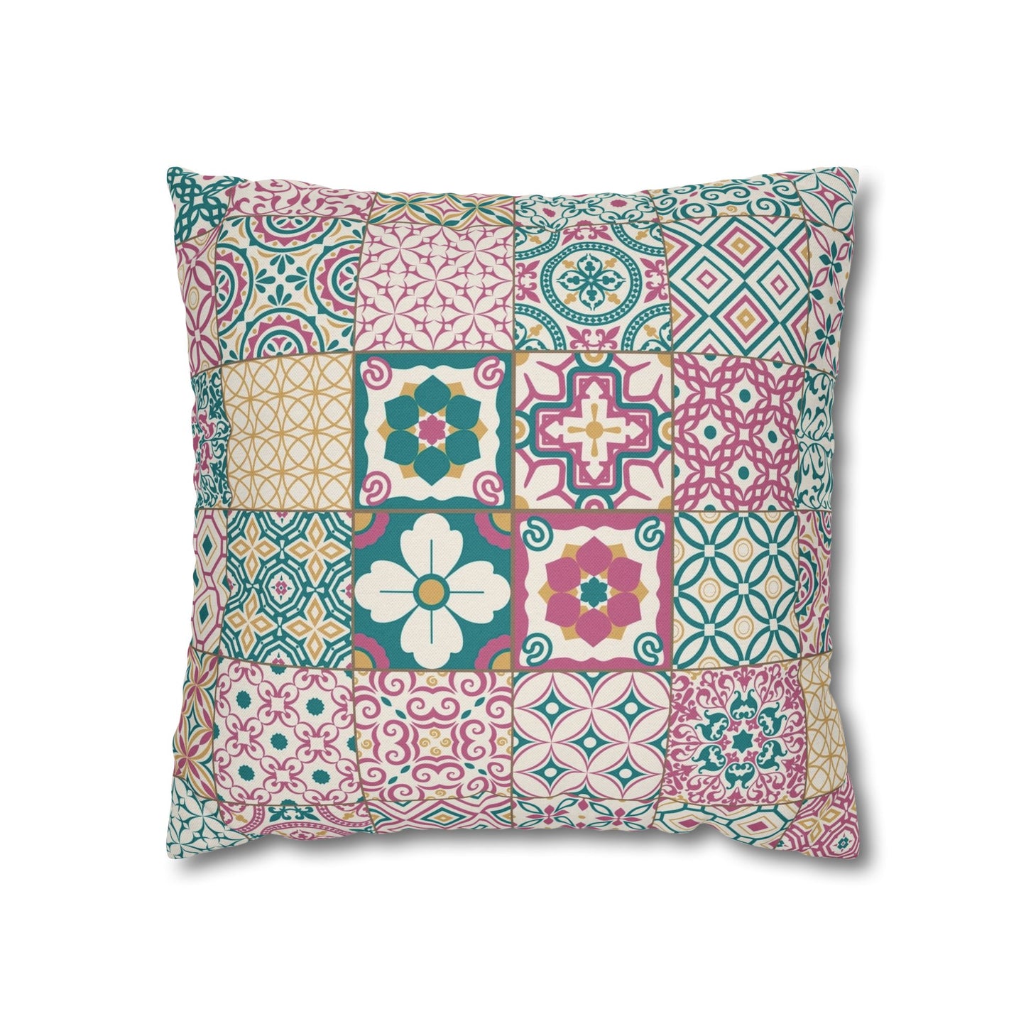 Singapore Heritage Peranakan "Sayang" Spun Polyester Square Cushion Cover Pillow Case - THE LITTLE BIG TREE