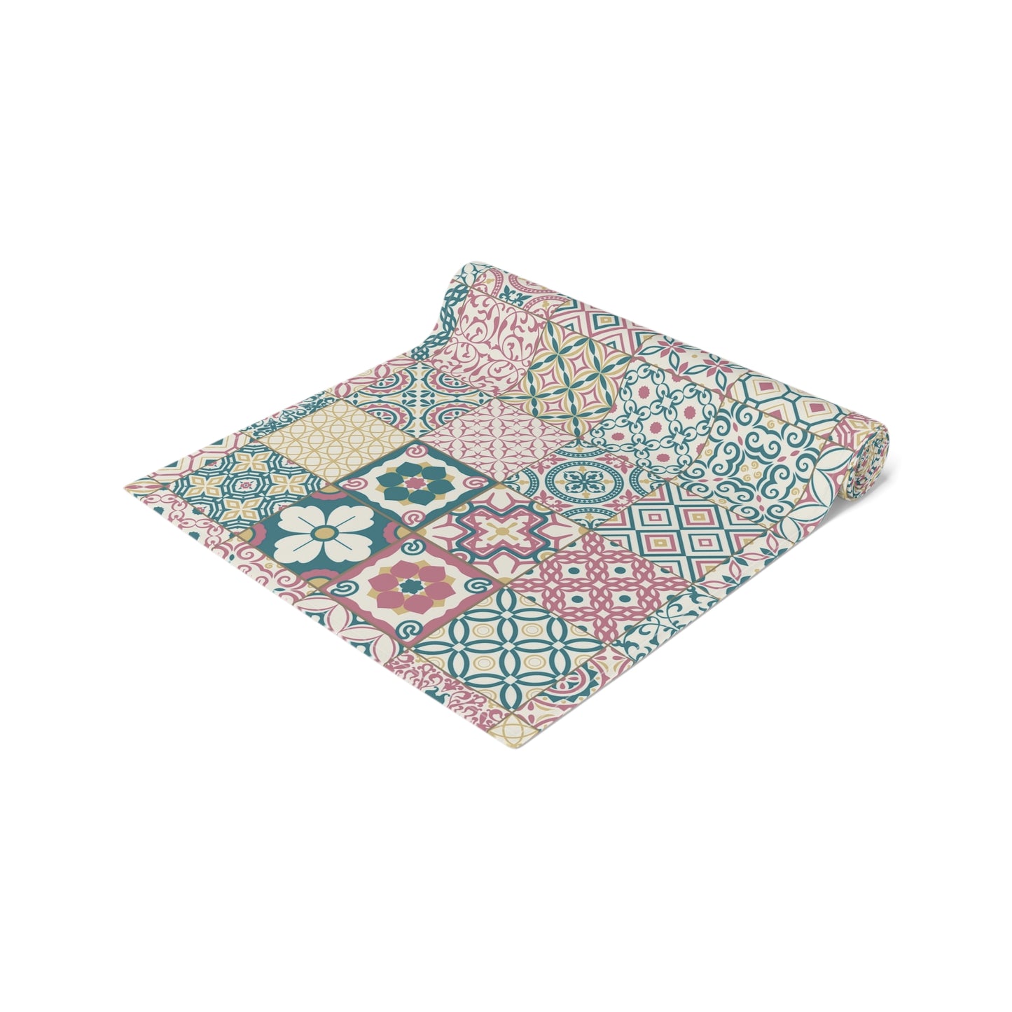 Singapore Heritage Peranakan "Sayang" Table Runner (Cotton Twill/ Polyester) - THE LITTLE BIG TREE
