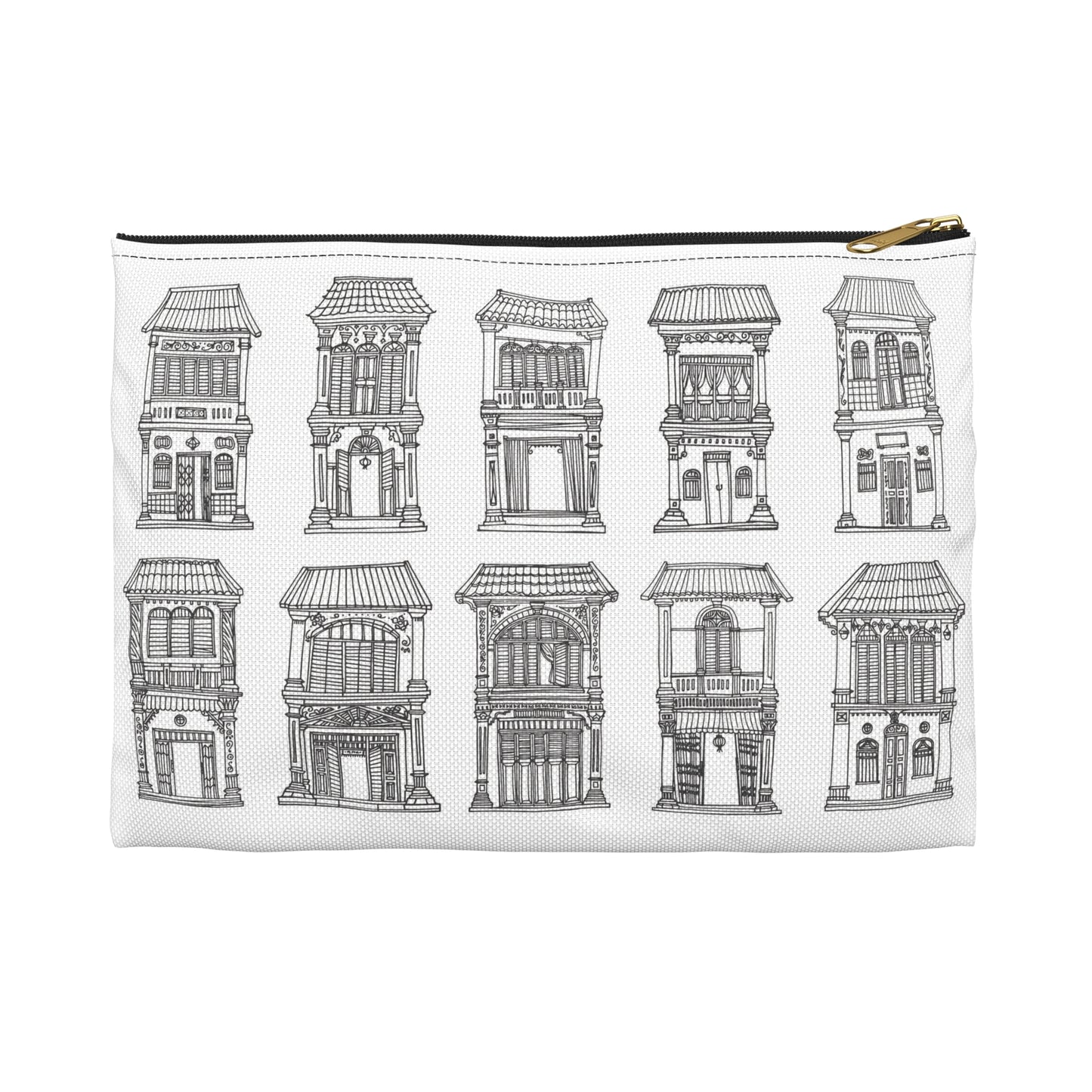 Singapore Heritage Peranakan Houses Accessory Pouch