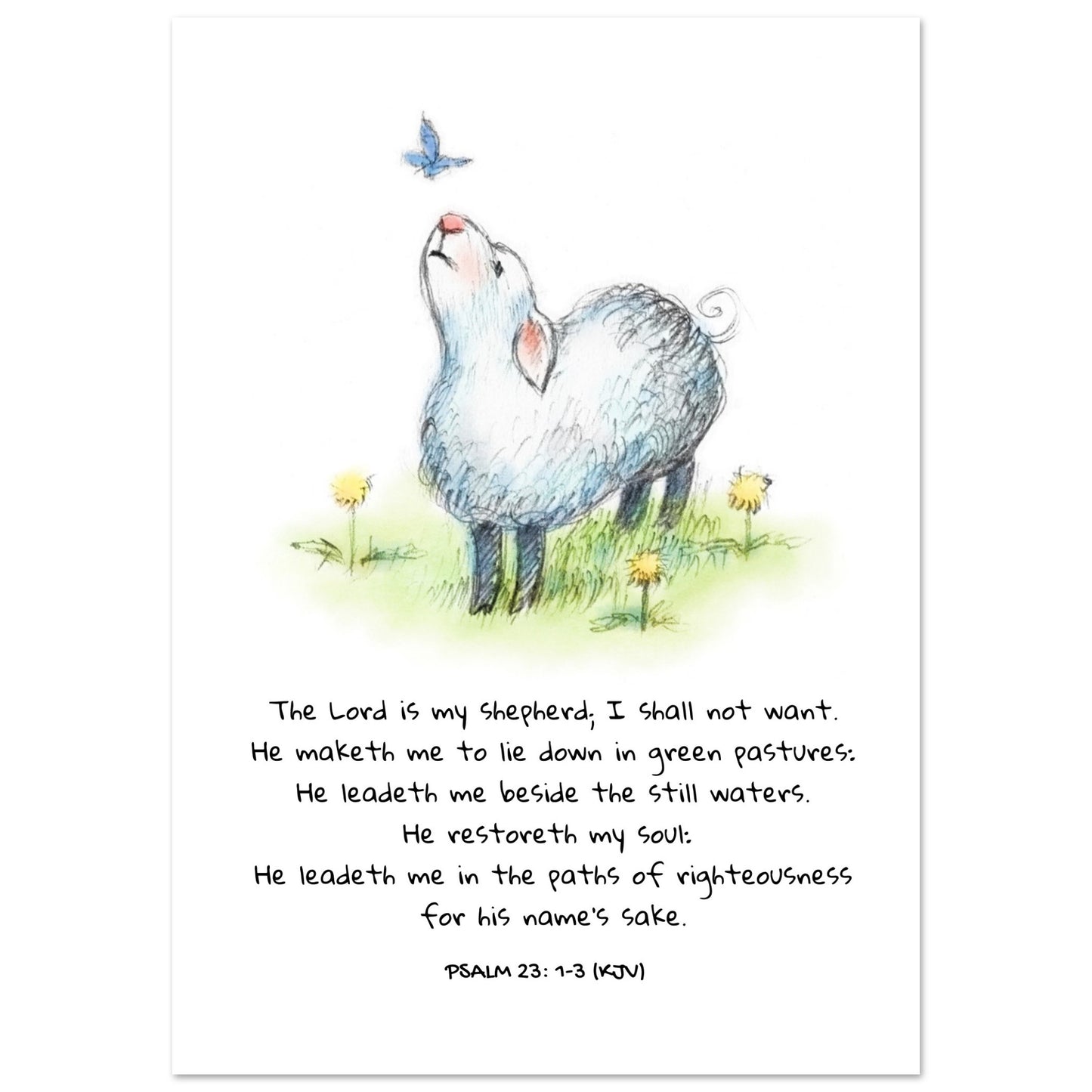 The Lord Is My Shepherd - Poster - THE LITTLE BIG TREE