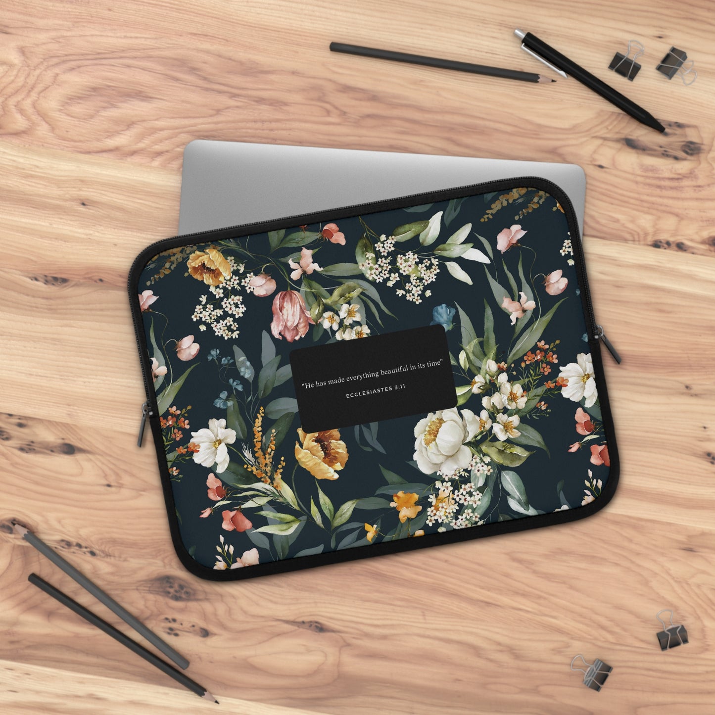 He Made Everything Beautiful Laptop Sleeve (Sizes 7”, 10”, 13”, 15”, 17”) - THE LITTLE BIG TREE