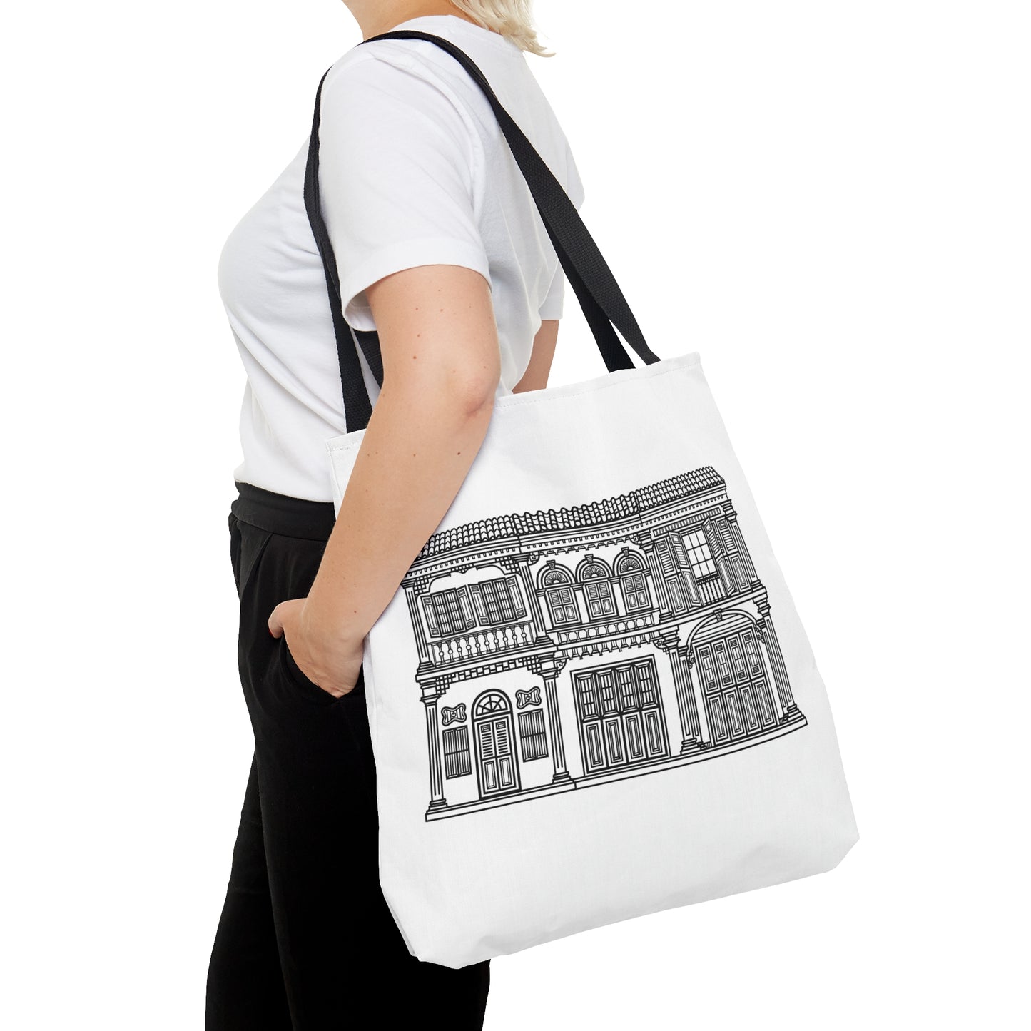 Singapore Heritage Peranakan House Tote Bag | Singapore Edition Souvenir & Novelty Gift