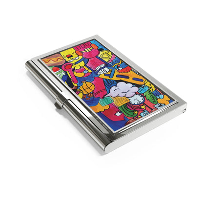 Art of Love Collection - Mongolia, Land of Dreams & Adventure "Colourful Inspiration" Business Card Holder