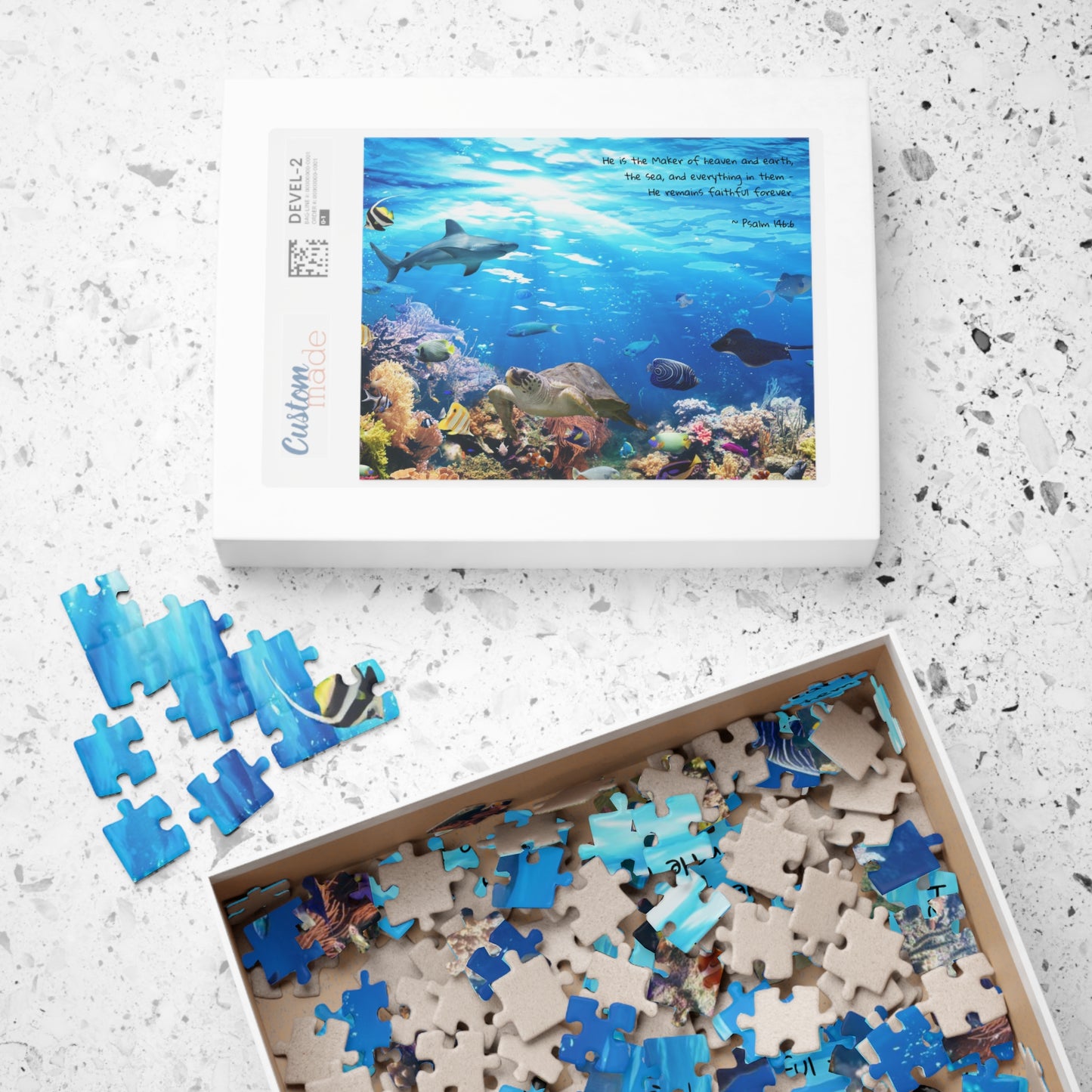 He Is The Creator of Heaven & Earth (bible verse Psalm 146:6 ) - Jigsaw Puzzle ( 252, 500, 1014-piece) | Inspirational Christian Gift