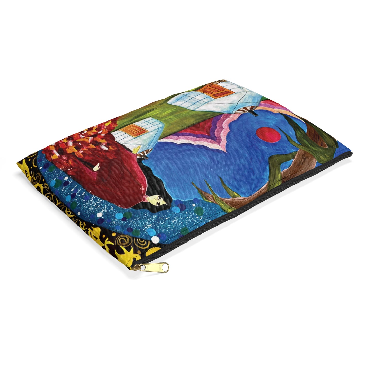 Art of Love Collection - Mongolia, Land of Dreams & Adventure "A Yurt Story" Accessory Pouch