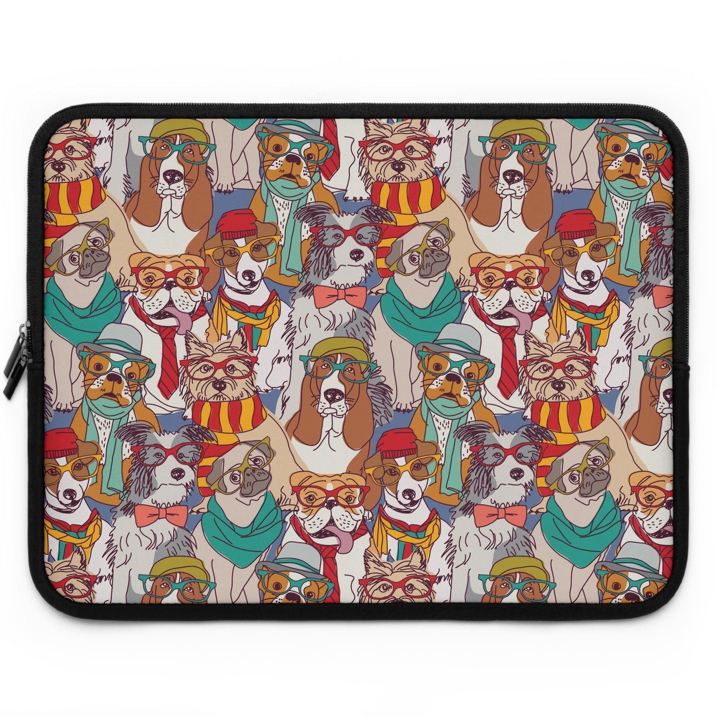 Hipster Dogs Fashion Laptop Sleeve | Unique Gifts For Pet Lovers