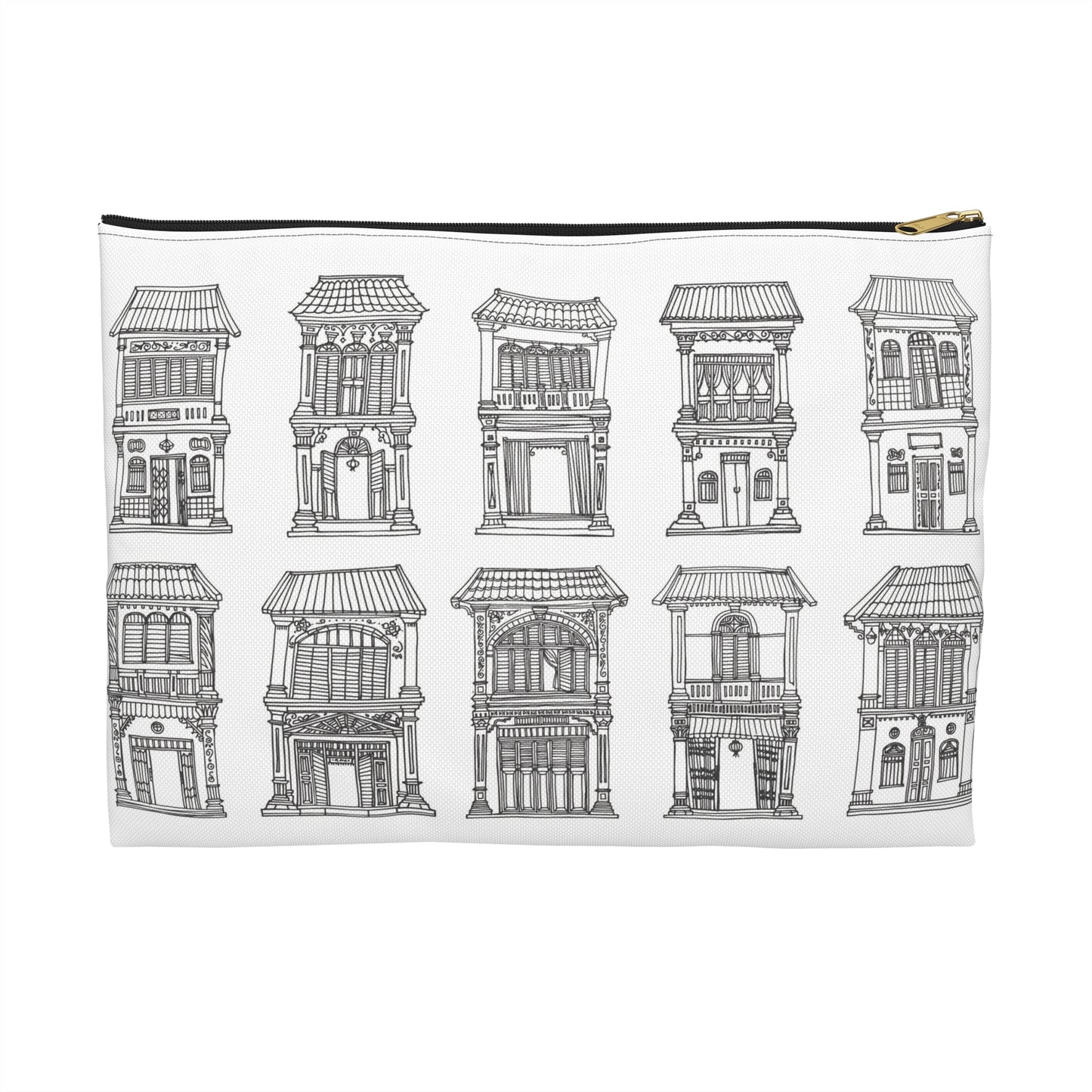Singapore Heritage Peranakan Houses Accessory Pouch