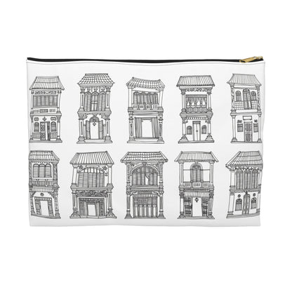 Singapore Heritage Peranakan Houses Accessory Pouch
