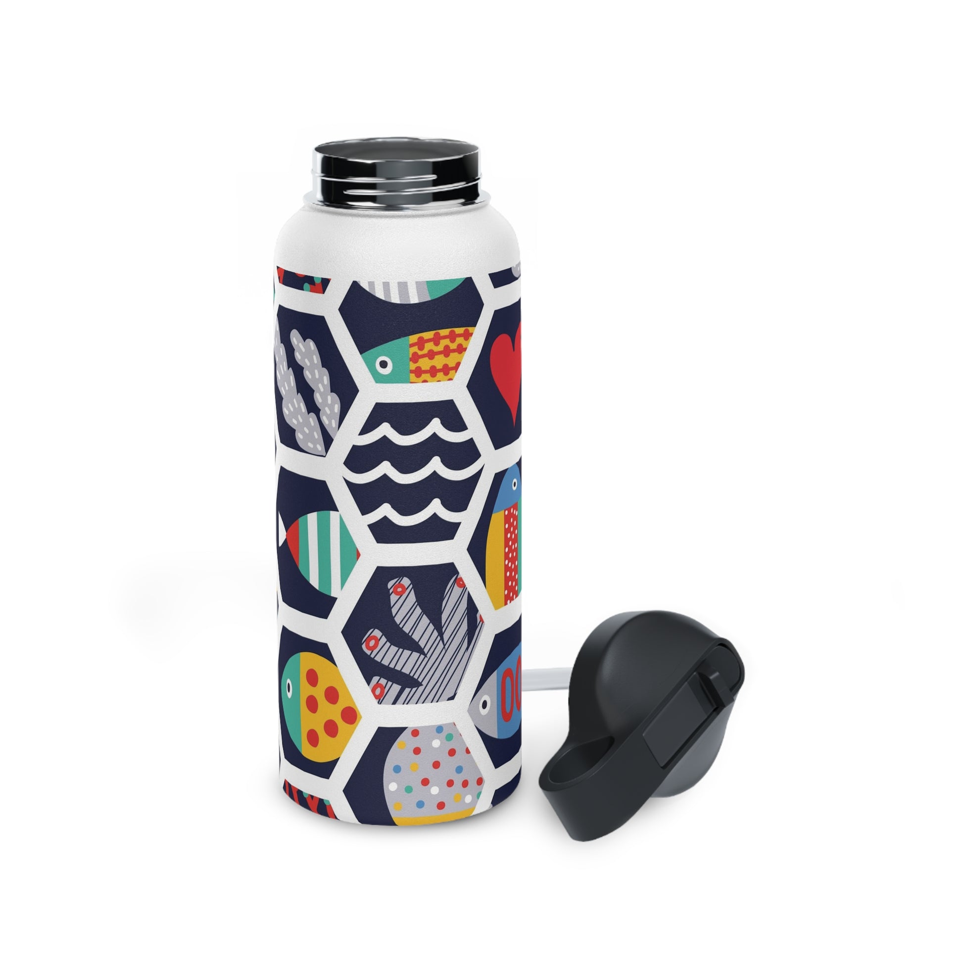 Colourful Fish World Stainless Steel Water Bottle | Unique Gifts For Any Occasion