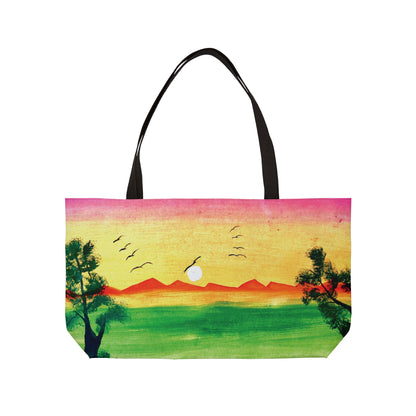 Art of Love Collection - Mongolia, Land of Dreams & Adventure "Dusk & Dawn" Weekender Tote Bag