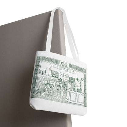 Singapore Heritage Nanyang Kopitiam Coffeeshop Interior Tote Bag