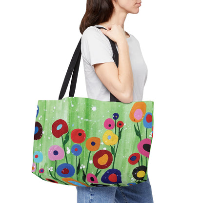 Art of Love Collection - Mongolia, Land of Dreams & Adventure "Colourful Spring" Weekender Tote Bag