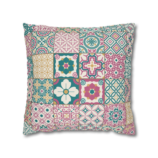 Singapore Heritage Peranakan "Sayang" Spun Polyester Square Cushion Cover Pillow Case - THE LITTLE BIG TREE
