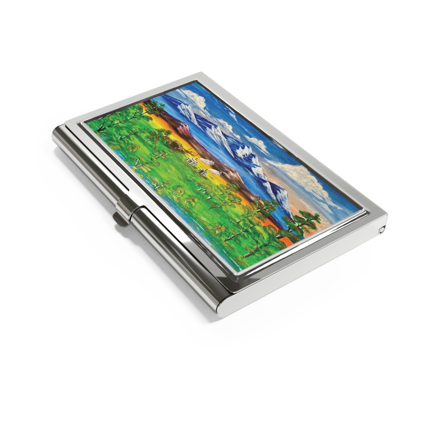 Art of Love Collection - Mongolia, Land of Dreams & Adventure "Beauty of Mongolia" Business Card Holder