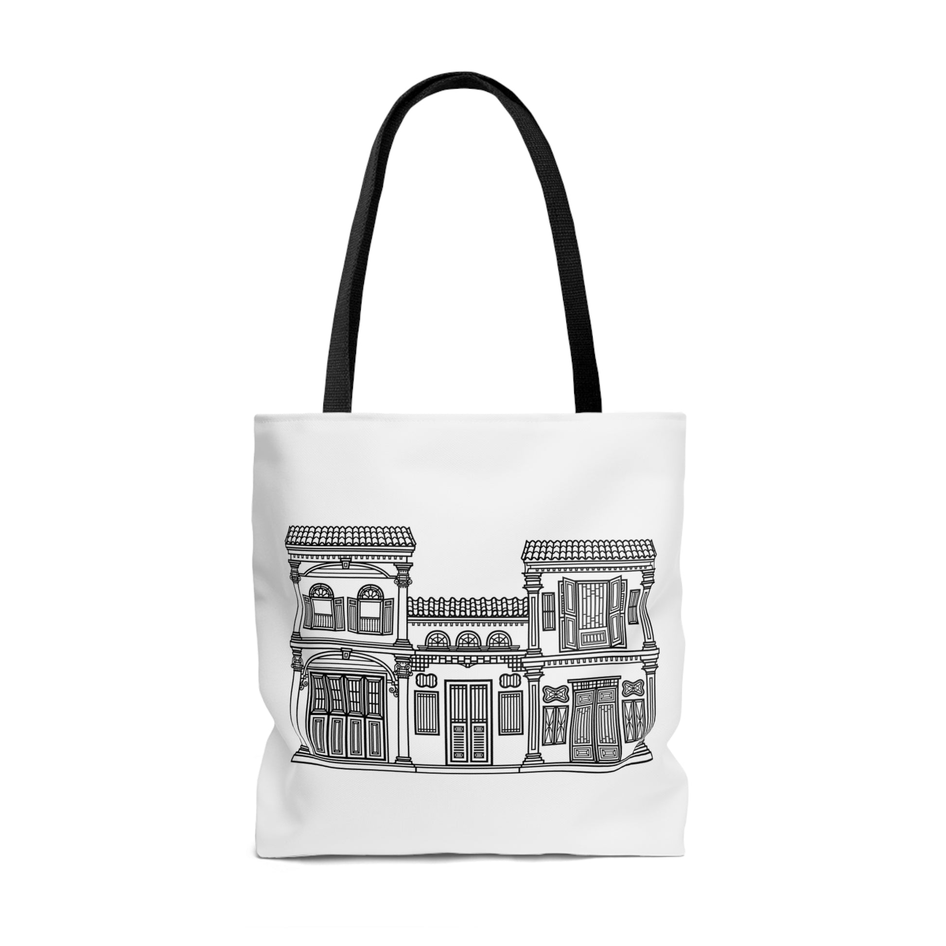 Singapore Heritage Peranakan House Tote Bag | Singapore Edition Souvenir & Novelty Gift