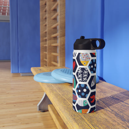 Colourful Fish World Stainless Steel Water Bottle | Unique Gifts For Any Occasion