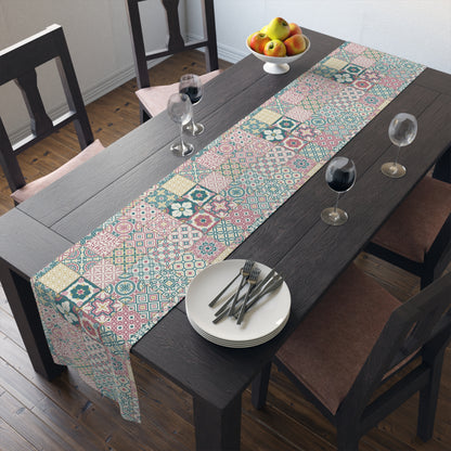 Singapore Heritage Peranakan "Sayang" Table Runner (Cotton Twill/ Polyester)