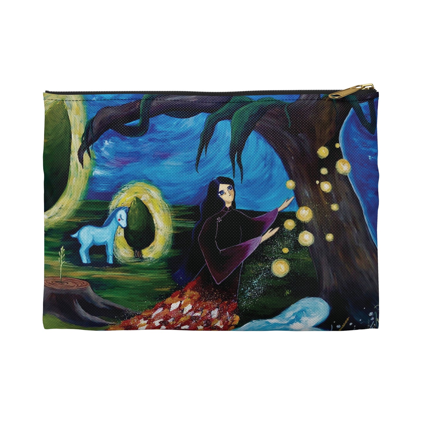 Art of Love Collection - Mongolia, Land of Dreams & Adventure "Song of Praise" Accessory Pouch