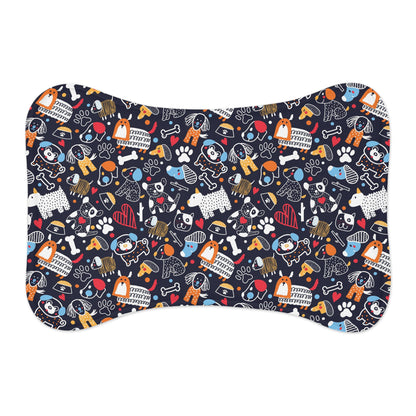 Cute Pet Prints Fish and Bone Shaped Pet Feeding Mats | Unique Gifts For Pet Lovers