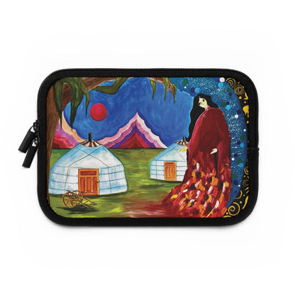 Art of Love Collection - Mongolia, Land of Dreams & Adventure "A Yurt Story" Laptop Sleeve (Sizes 7”, 10”, 13”, 15”, 17”)