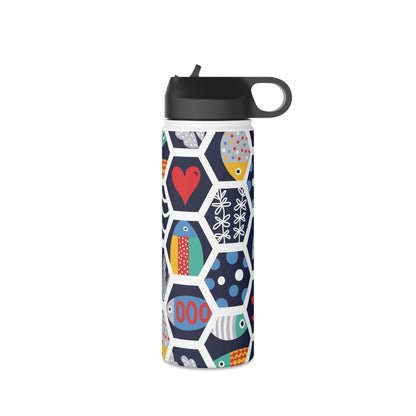 Colourful Fish World Stainless Steel Water Bottle | Unique Gifts For Any Occasion