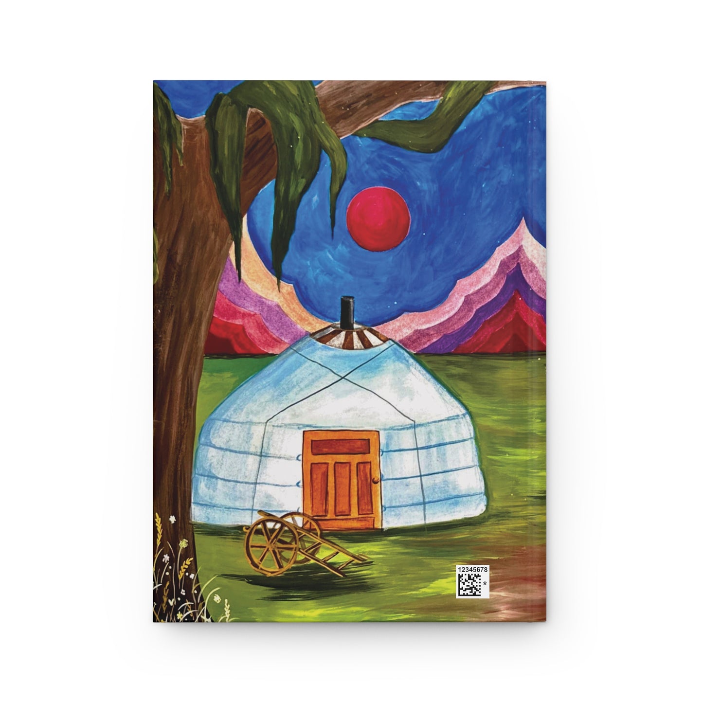 Art of Love Collection - Mongolia, Land of Dreams & Adventure "A Yurt Story" Matte Hardcover Notebook Journal