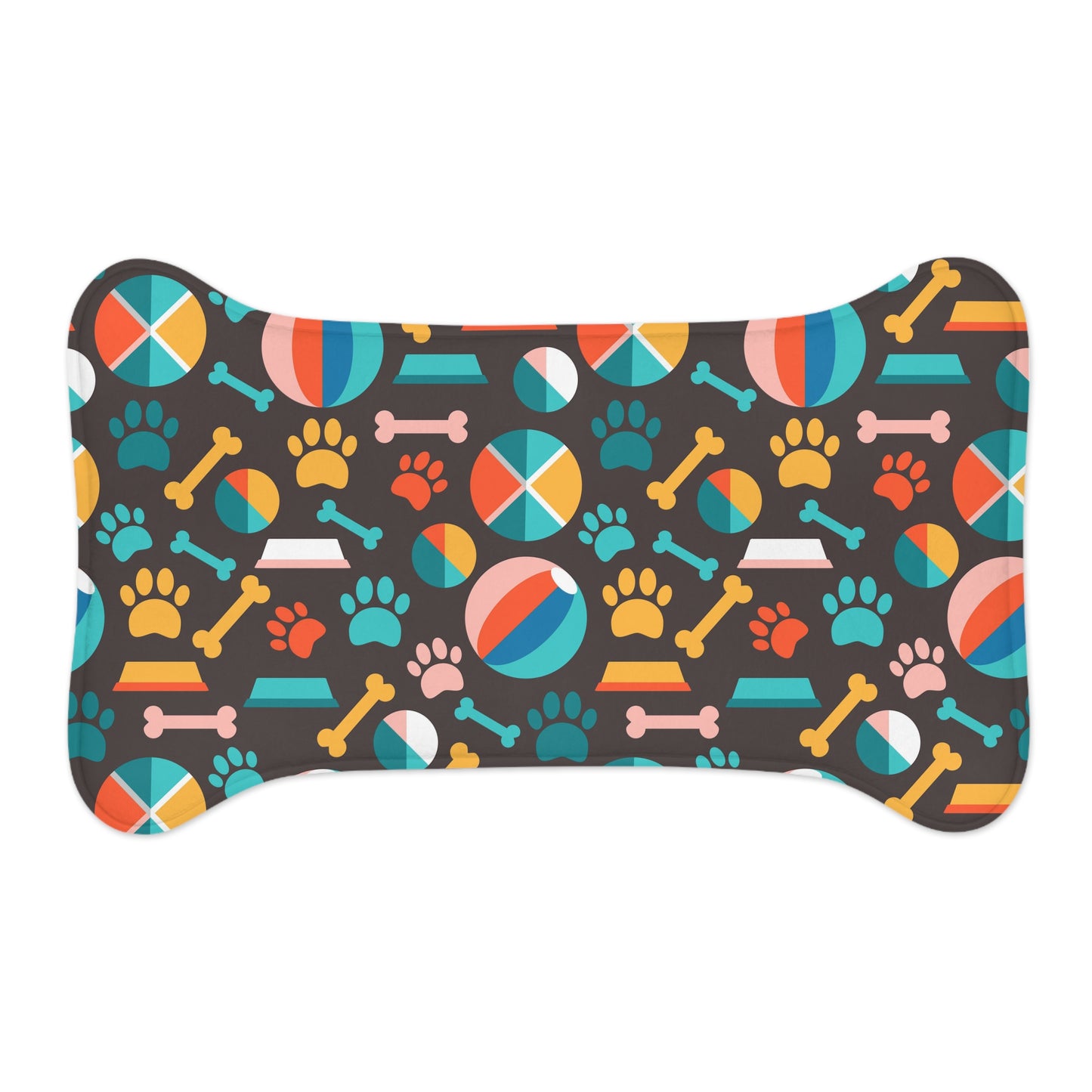 Cute Pet Prints Fish and Bone Shaped Pet Feeding Mats | Unique Gifts For Pet Lovers