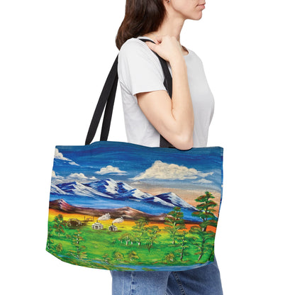 Art of Love Collection - Mongolia, Land of Dreams & Adventure "Beauty of Mongolia" Weekender Tote Bag