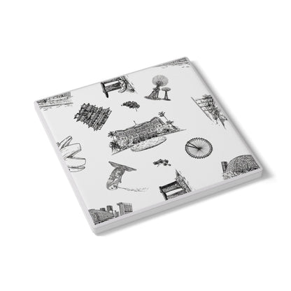 Singapore Heritage Landmarks Ceramic Coaster